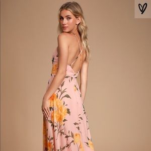 Endless endearment blush floral maxi